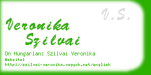 veronika szilvai business card